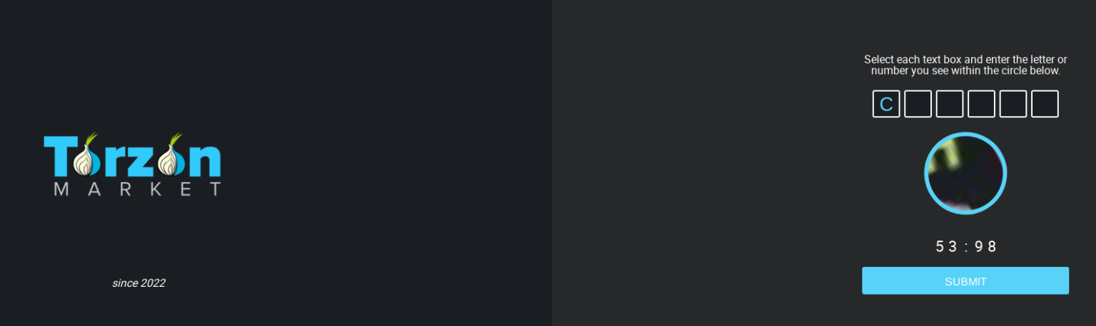 TorZon Market Interface Vorschau